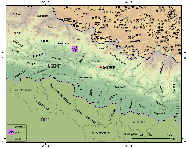 中国西藏基础地理数据