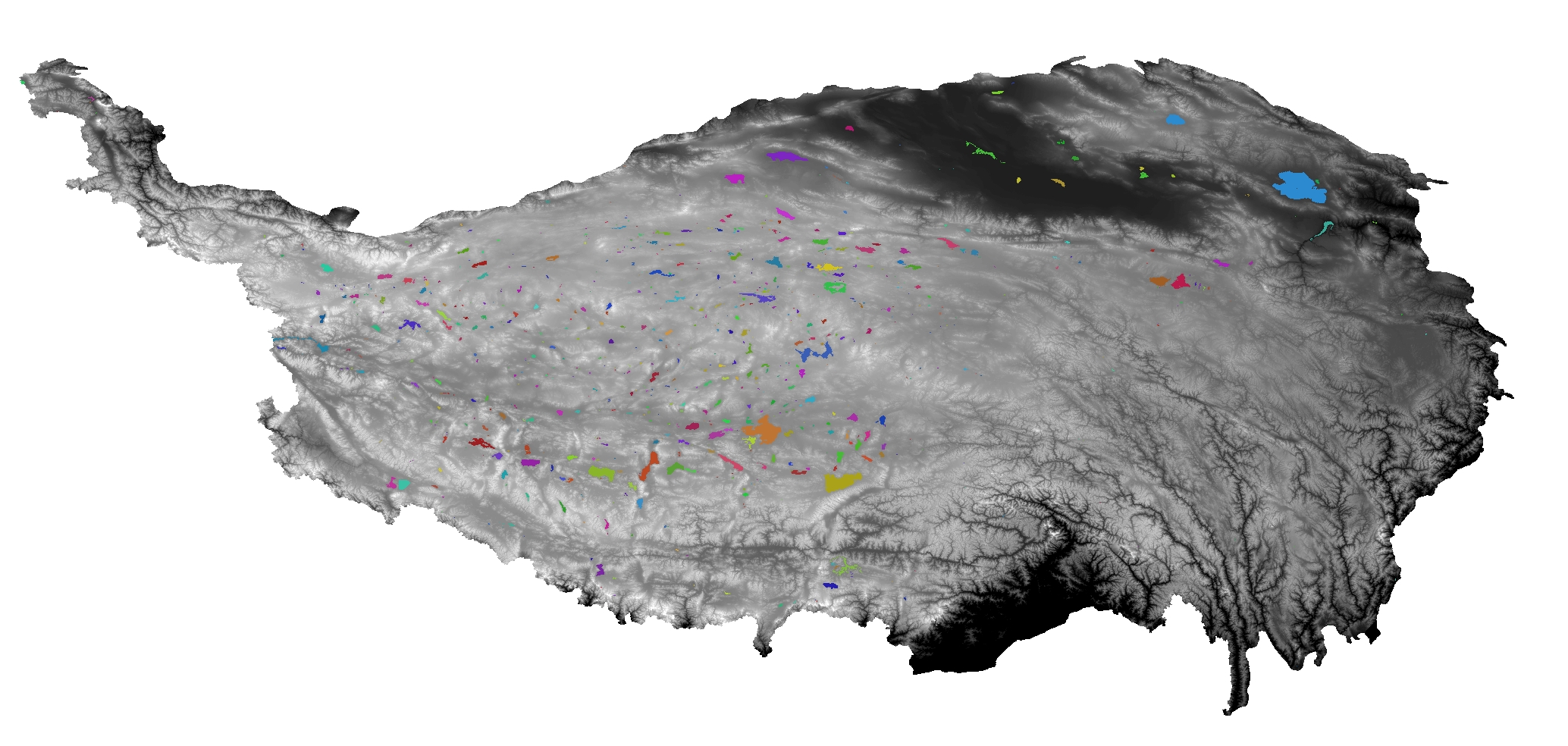 青藏高原地区湖泊分布数据集（2010-2014年）