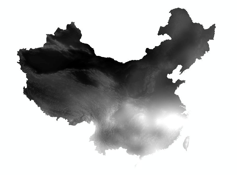 中国1989年年降水量空间插值数据