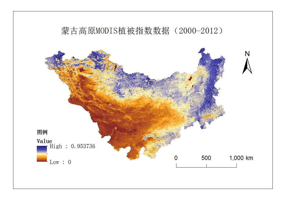 蒙古高原地图图片